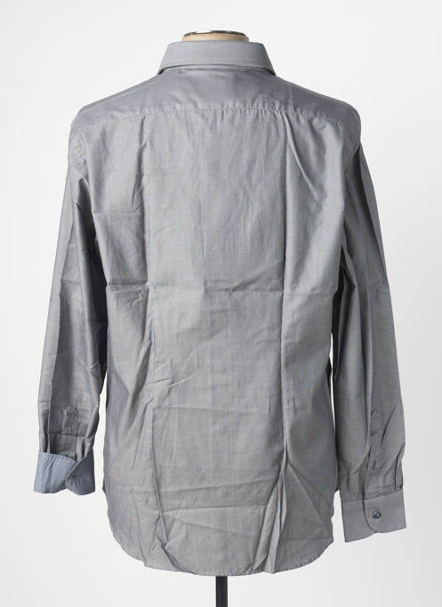 Chemise manches longues coupe cintrée gris PHILO VANCE homme