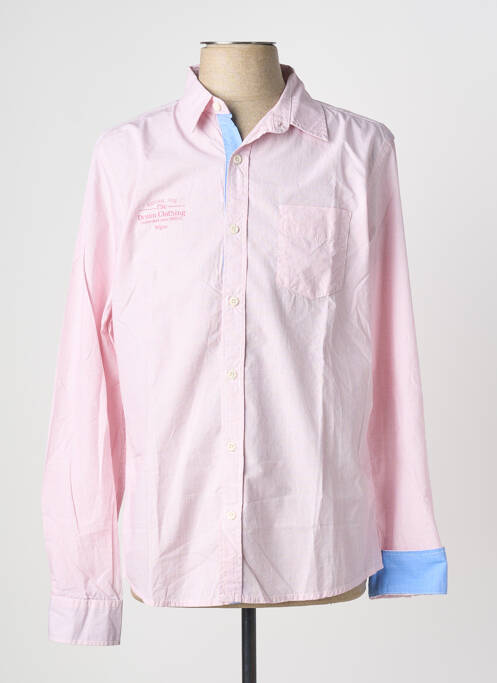Chemise manches longues coupe cintrée rose KAPORAL homme