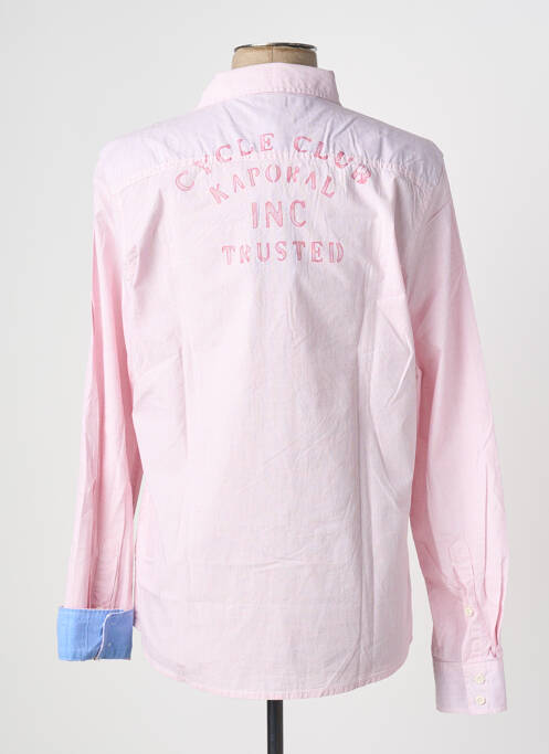 Chemise manches longues coupe cintrée rose KAPORAL homme