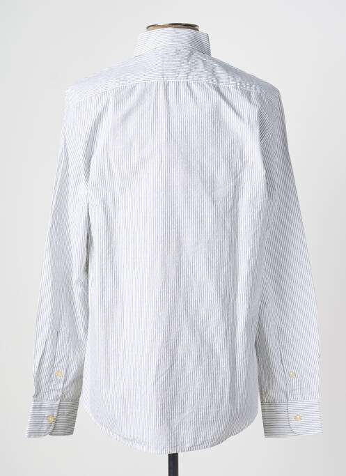 Chemise manches longues imprimé rayures gris MCS homme