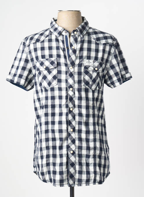 Chemise manches courtes poches bleu DEELUXE homme
