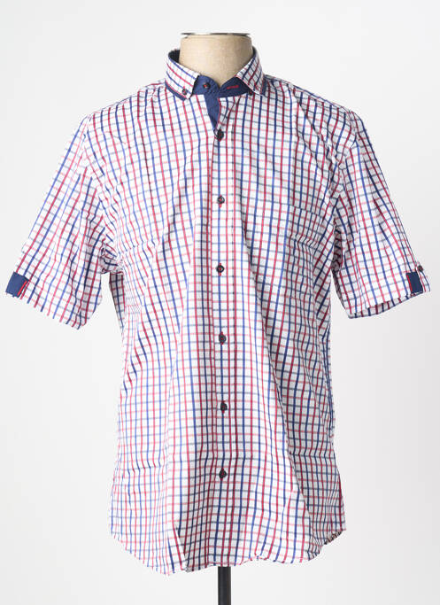 Chemise manches courtes poches bleu CAP 10 TEN homme