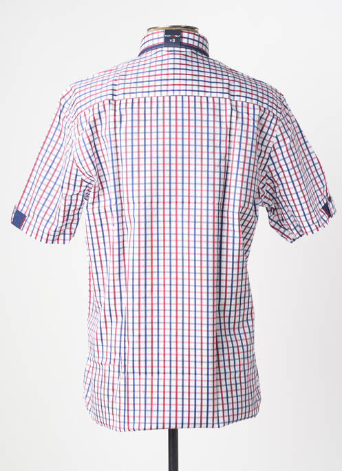 Chemise manches courtes poches bleu CAP 10 TEN homme