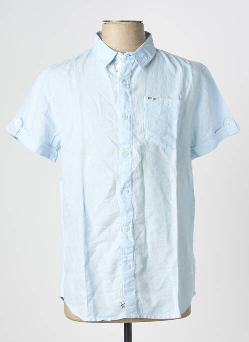 Chemise manches courtes poches bleu DEELUXE homme