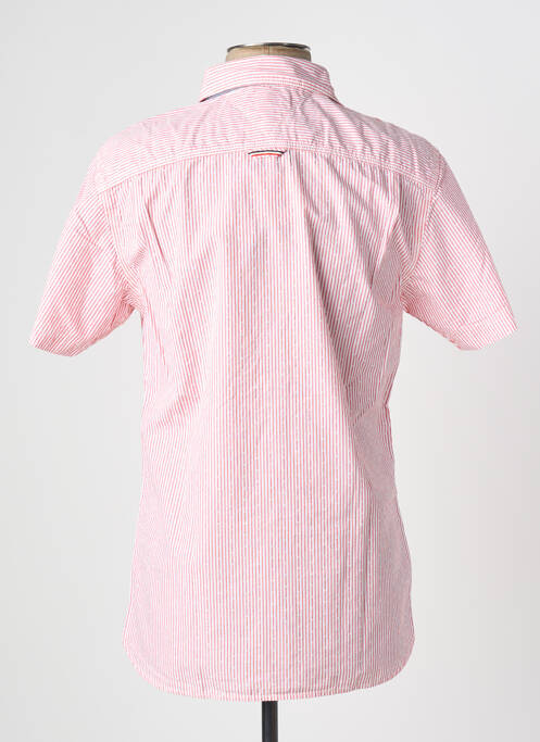 Chemise manches courtes coupe cintrée rouge TOMMY HILFIGER homme