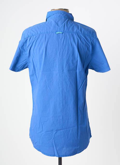 Chemise manches courtes bleu BEING HUMAN homme