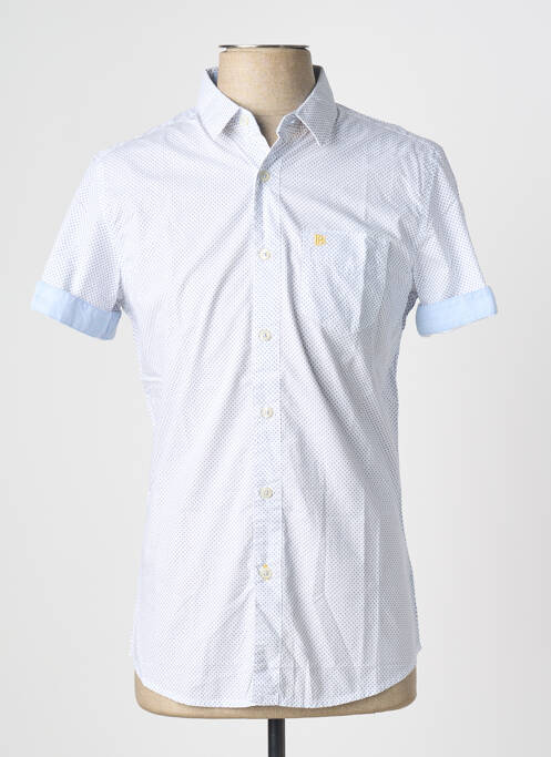 Chemise manches courtes bleu BEING HUMAN homme