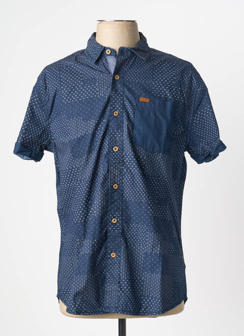 Chemise manches courtes bleu DEELUXE74 homme