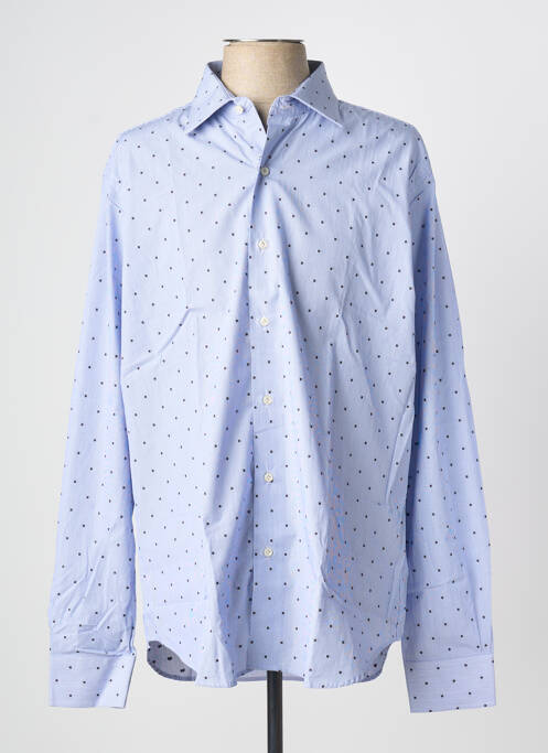 Chemise manches longues bleu PHILO VANCE homme