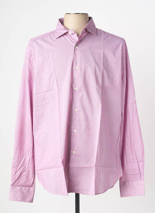 Chemise manches longues rouge PHILO VANCE homme