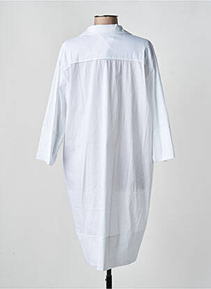 Robe mi-longue manches longues manches longues blanc BLANC BOHEME femme