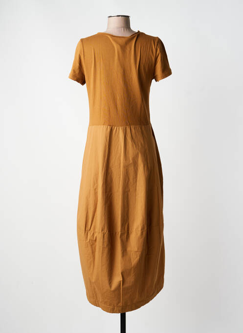 Robe longue marron BLANC BOHEME femme