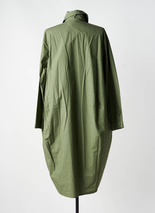 Robe mi-longue vert BLANC BOHEME femme