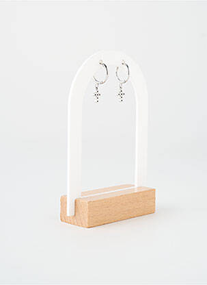 Boucles d’oreilles ornement oxyde de zirconium argent TATA GISELE femme