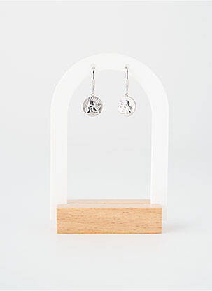 Boucles d’oreilles matériaux métal argent TATA GISELE femme