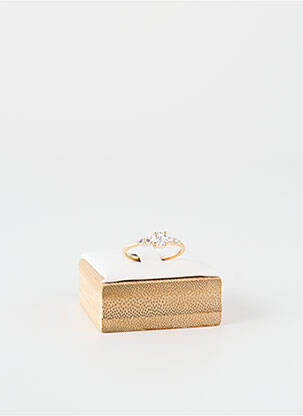 Bague ornement oxyde de zirconium or TATA GISELE femme