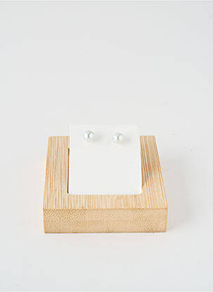 Boucles d’oreilles blanc TATA GISELE femme