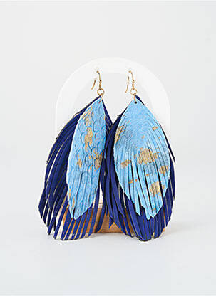 Boucles d’oreilles bleu TATA GISELE femme