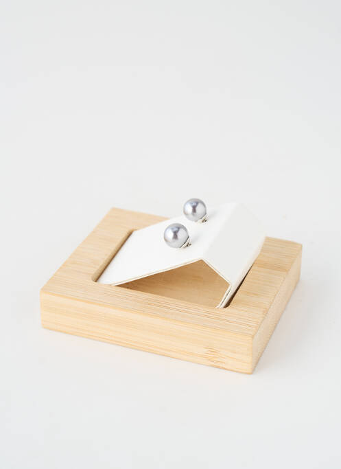 Boucles d’oreilles matériaux métal argent TATA GISELE femme
