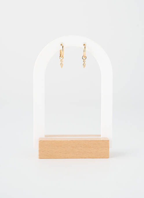 Boucles d’oreilles matériaux plaqué or or TATA GISELE femme
