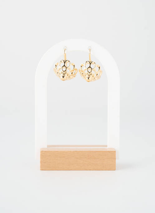 Boucles d’oreilles matériaux métal or TATA GISELE femme