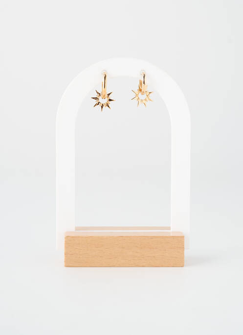 Boucles d’oreilles matériaux plaqué or or TATA GISELE femme