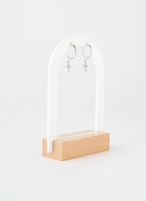 Boucles d’oreilles ornement oxyde de zirconium argent TATA GISELE femme