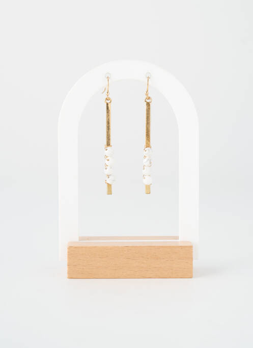 Boucles d’oreilles ornement perles or TATA GISELE femme