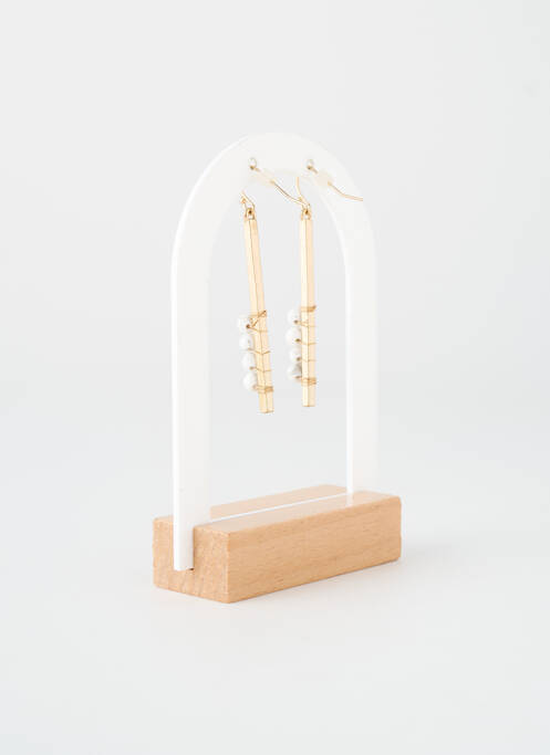 Boucles d’oreilles ornement perles or TATA GISELE femme