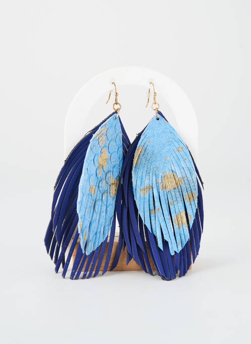 Boucles d’oreilles bleu TATA GISELE femme