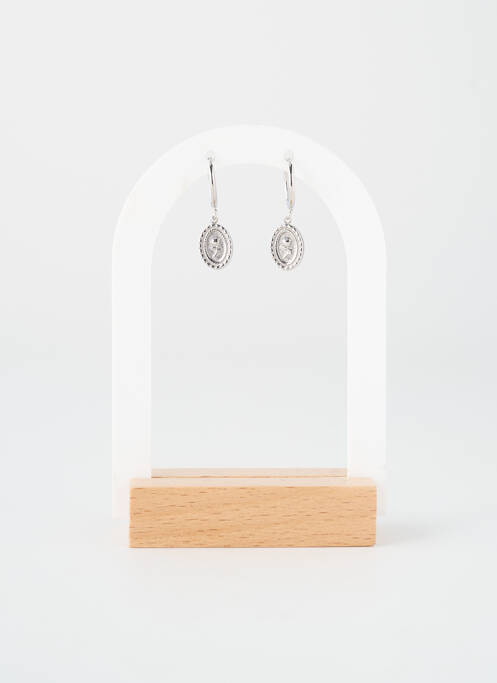 Boucles d’oreilles argent TATA GISELE femme