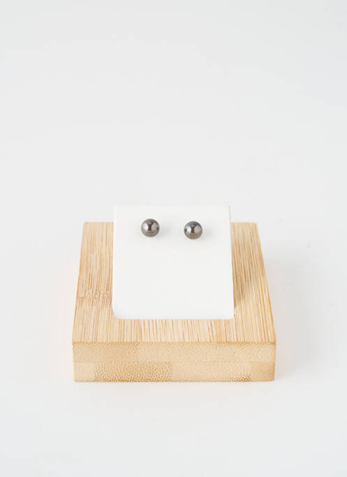 Boucles d’oreilles noir TATA GISELE femme