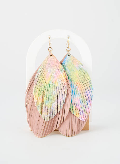 Boucles d’oreilles rose TATA GISELE femme