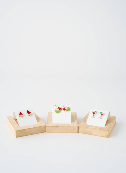 Boucles d’oreilles rouge TATA GISELE femme