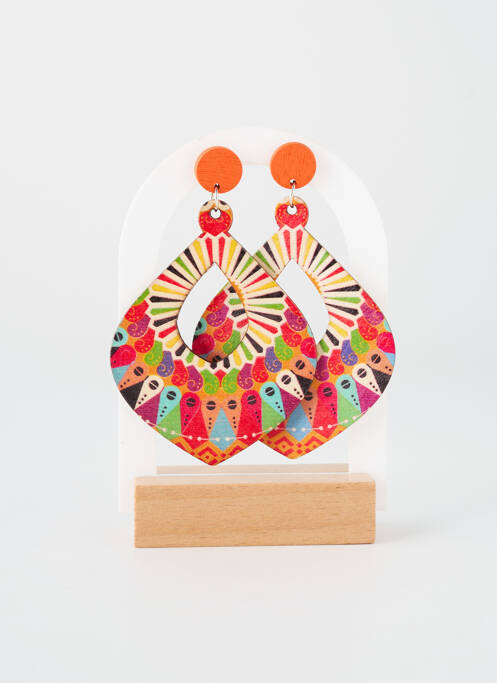 Boucles d’oreilles rouge TATA GISELE femme