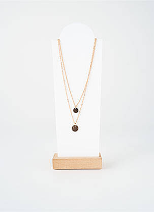 Collier fermeture fermoir mousqueton rose TATA GISELE femme