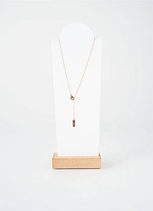 Collier fermeture fermoir mousqueton rose TATA GISELE femme