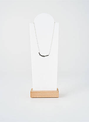 Collier fermeture fermoir mousqueton argent TATA GISELE femme