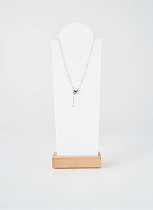Collier fermeture fermoir mousqueton argent TATA GISELE femme