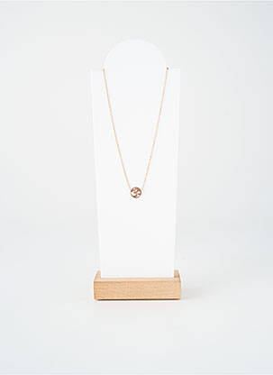 Collier fermeture fermoir mousqueton rose TATA GISELE femme