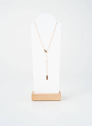 Collier fermeture fermoir mousqueton rose TATA GISELE femme