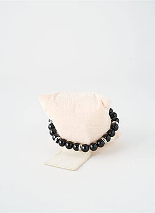 Bracelet ornement perles noir TATA GISELE homme