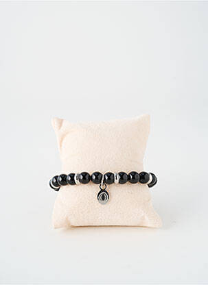 Bracelet ornement perles noir TATA GISELE homme