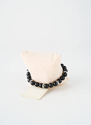 Bracelet ornement perles noir TATA GISELE homme