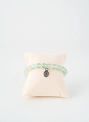 Bracelet fermeture elastique vert TATA GISELE femme
