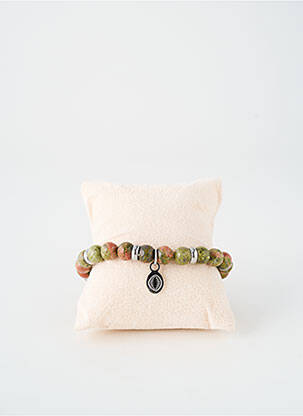 Bracelet ornement perles vert TATA GISELE homme