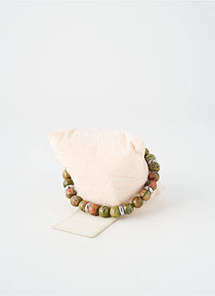 Bracelet ornement perles vert TATA GISELE homme