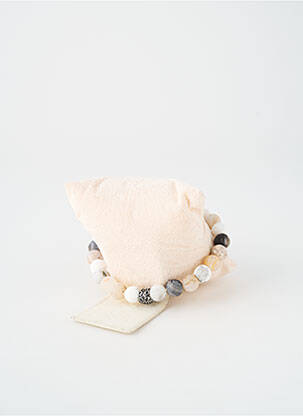 Bracelet ornement pierre blanc TATA GISELE homme