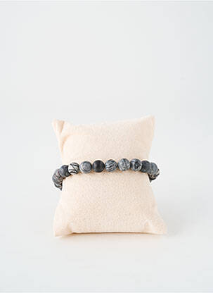Bracelet ornement pierre gris TATA GISELE homme