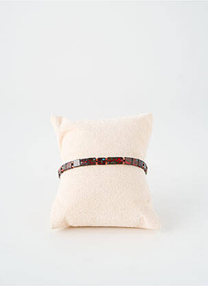 Bracelet fermeture elastique rouge TATA GISELE femme